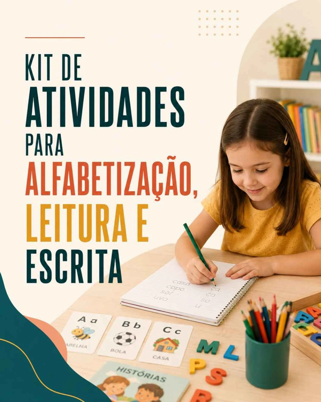 Kit de Atividades para Acelerar a Alfabetização, Leitura e Escrita